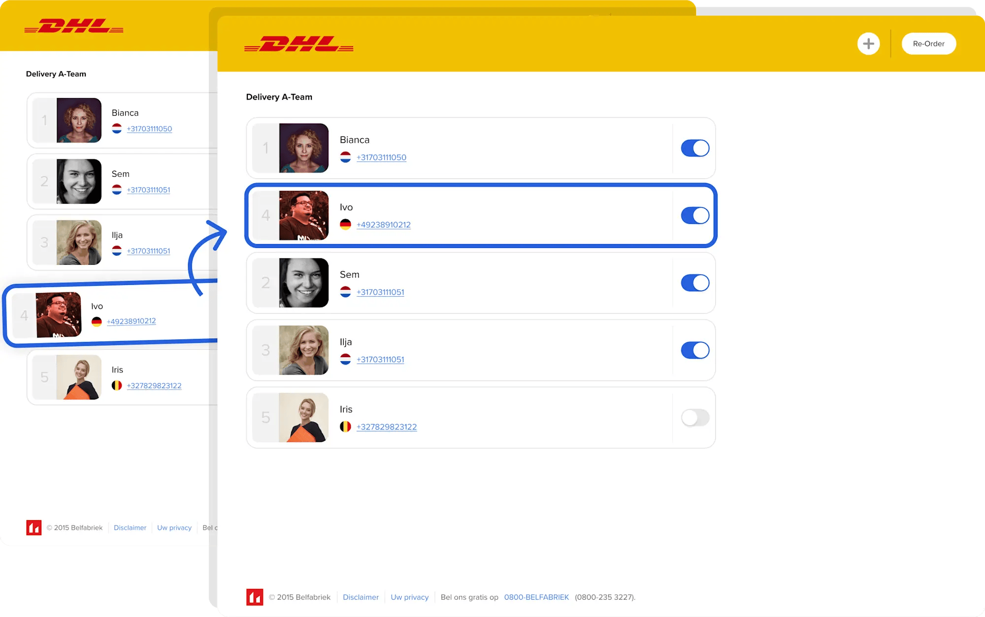 Adresse des Kollegen zu Hause